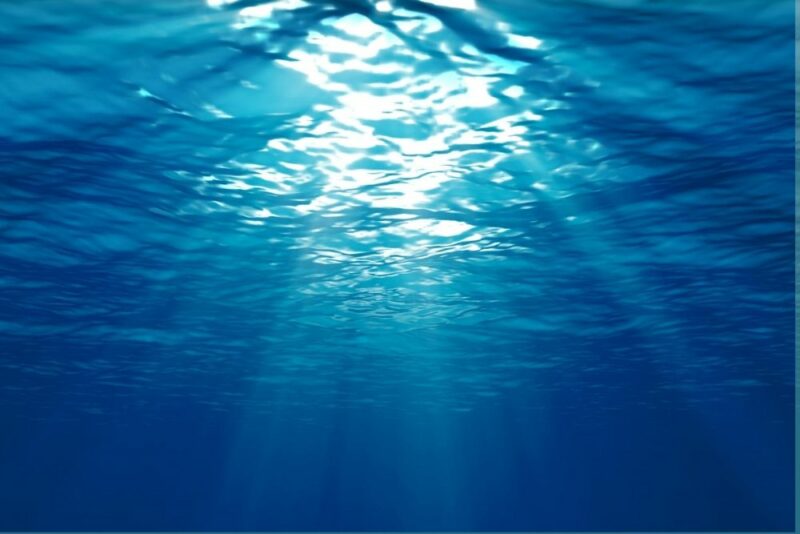 Every Body Needs Trace Minerals, image of rays of sunlight underwater